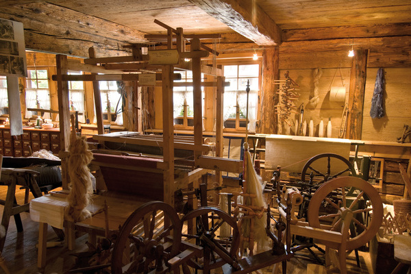 Ein Webstuhl im Heimethus  Gemeinde Todtmoos